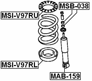 Amazon.com: MR418047 - LOWER SPRING MOUNT - 1 Year Warranty 