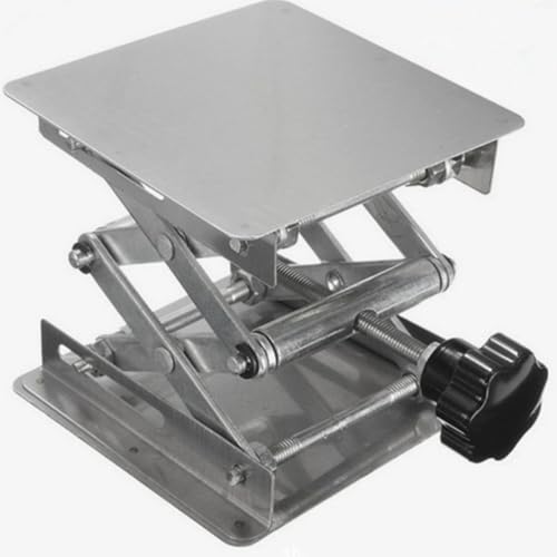 Table élévatrice manuelle Hemobllo réglage précis en acier pour atelier - 6