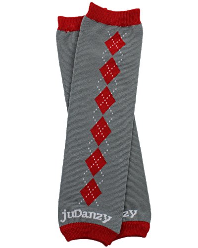 juDanzy organic baby & toddler leg warmers for boys & girls (Newborn (up to 12 pounds), Organic Jolly Jester Argyle)