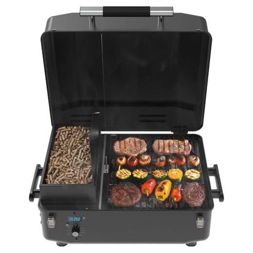 Z GRILLS 200A Table Top Wood Pellet Grill, Pellet Smoker with PID V2.1 Controller, Meat Probes, 202 sq.in Cooking Area, Fit for RVs, Road Trips & Apartments