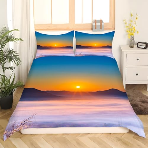 Housse de couette 3 pièces avec fermeture éclair pour lit double - 3