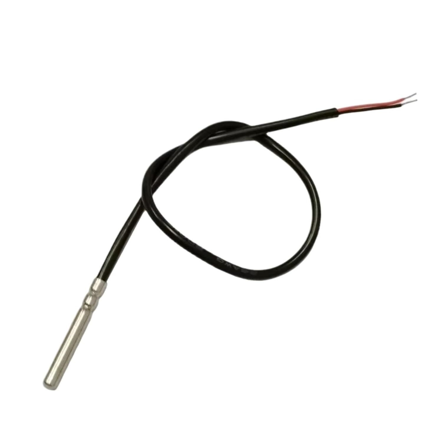 NTC 10K 4x30mm Double Track Roller Temperature Probe Silicone Wire 200 Degrees B3950 1% 25CM 1Pcs(25CM)