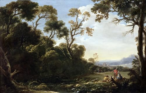 Paesaggio boscoso di Salvator Rosa pinturas murales decorativas carteles impresiones