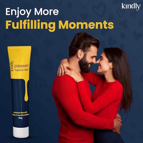 Image of Kindly Pleaser Delay /Topical Wipes (Pack of 10) and Gel (20 gm) Combo Pack /Bundle | Alcohol Free Wipes | Fast Acting & Prolong Fun | Easy To Use & Easy To Carry | Non Transferrable