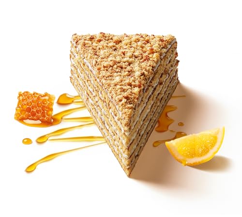 MARLENKA® Honey Cake with Lemon – Traditional Honey Sponge Cake (1 x 800 g)