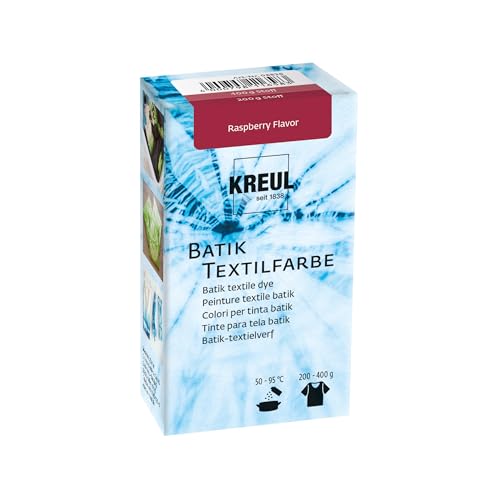 KREUL 98526 - Javana Batik Couleur Textile, 70 g de Poudre de Couleur en Raspberry Flavor, pour colorer Les Textiles avec la Technique Shibori
