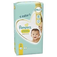 Pampers New Baby Size 2, 52 Nappies, 4-8kg