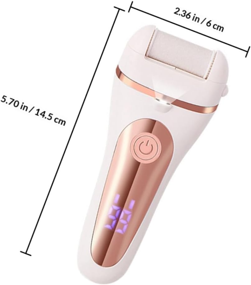 Electric Callus Remover Foot File Waterproof Digital Display Pedicure Tool for Dead Skin and Hard Callus Removal at Home