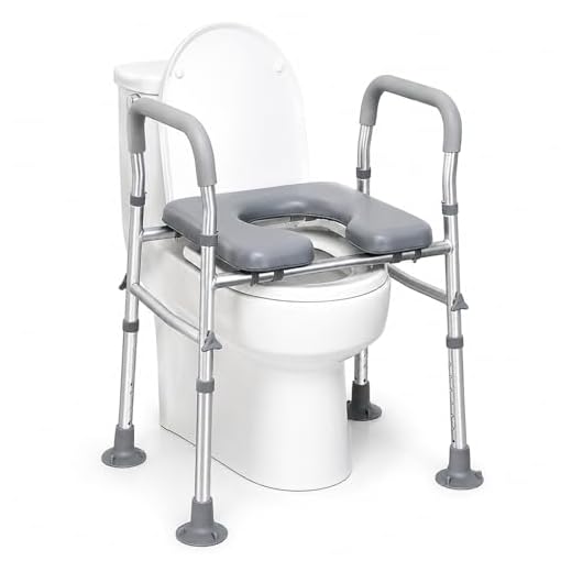 Refein Raised Toilet Seat with Handles, Raised Toilet Seat for Seniors with Adjustable Height and Width, Toilet Raiser for Elderly, Pregnant Women, Any Toilet