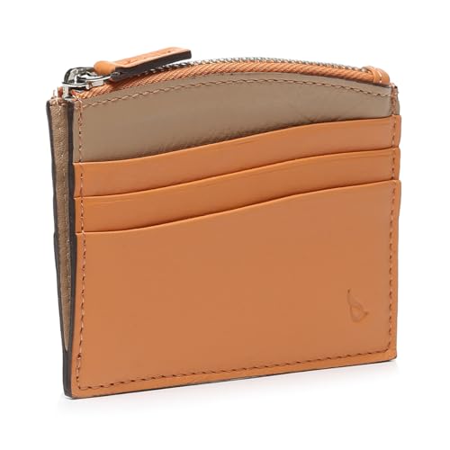 Abbacino Tarjetero en Piel Naranja Naranjas