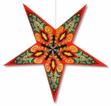 Star Lights - Red Mango Paper Star Lamp/Lantern