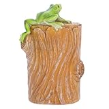 MAGICLULU Schlüsselversteck Frosch aus Robustem Material mit Schloss Kompakt für Garten und Outdoor Vielseitiges Verstecktes Fach für Schreibtisch und Nachttisch