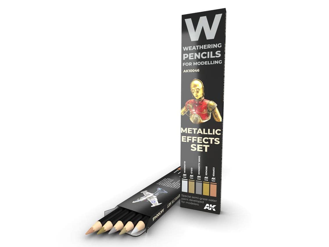 Ak Interactive Metallic Ak Ak10046 Watercolor Pencil Set S (5 Colors)