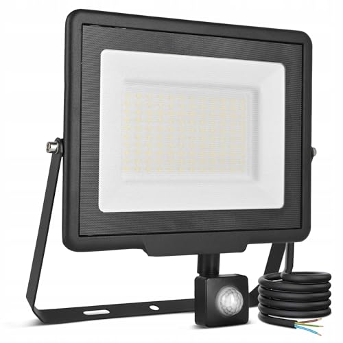 SmartLED LED Strahler außen 100W neutrale Lichtfarbe 4500K 8000LM Scheinwerfer IP65 Außenstrahler für Garten,Innenhöfe,Garage,Türen, Bewegungs- und Dämmerungssensor (100W / 8000 lm) SmartLED LED Strahler außen 100W neutrale Lichtfarbe 4500K 8000LM Scheinwerfer IP65 Außenstrahler für Garten,Innenhöfe,Garage,Türen, Bewegungs- und Dämmerungssensor (100W / 8000 lm)