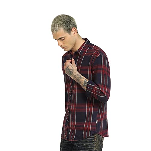 Image of JACK & JONES Checks Cotton Regular Fit Casual Mens Shirt