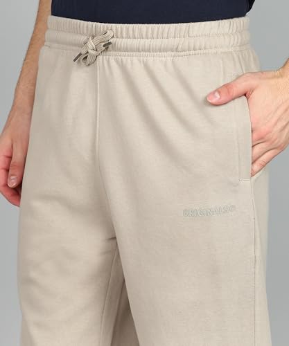 Image of Alan Jones Clothing Men's Regular Fit Mid Rise Fleece Jogger Regular Pants For Winterwear