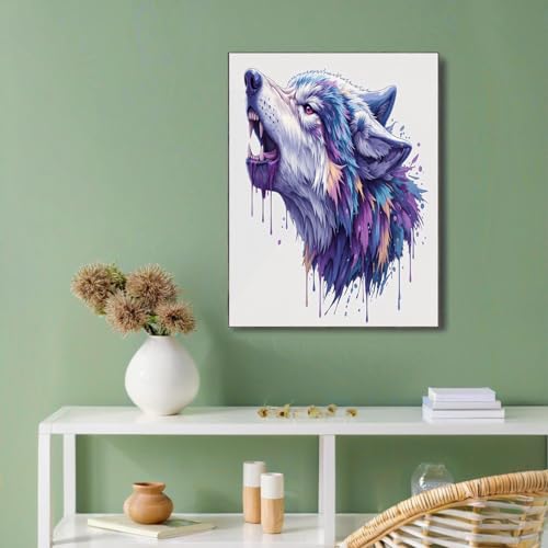 Affiches murale esthétique violette pour salon et chambre moderne