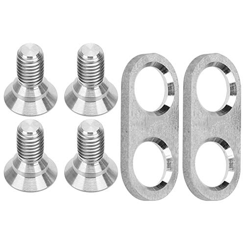 Vgeby Bike Pedal Cleats Screws And Washers, Road Bike Pedal Cleats Mounting Screws And Washers Titanium Alloy Cycling Accessory For Mtb Btx Bicycle And Spare Supplies #TOP7