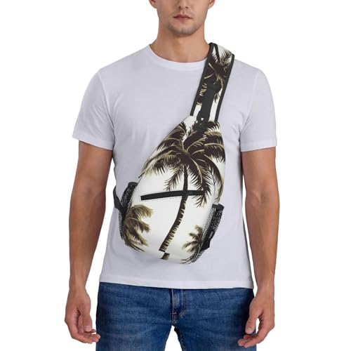 Bolso Cruzado Masculino de Pecho Tipo Bandolera Negro miniatura 2