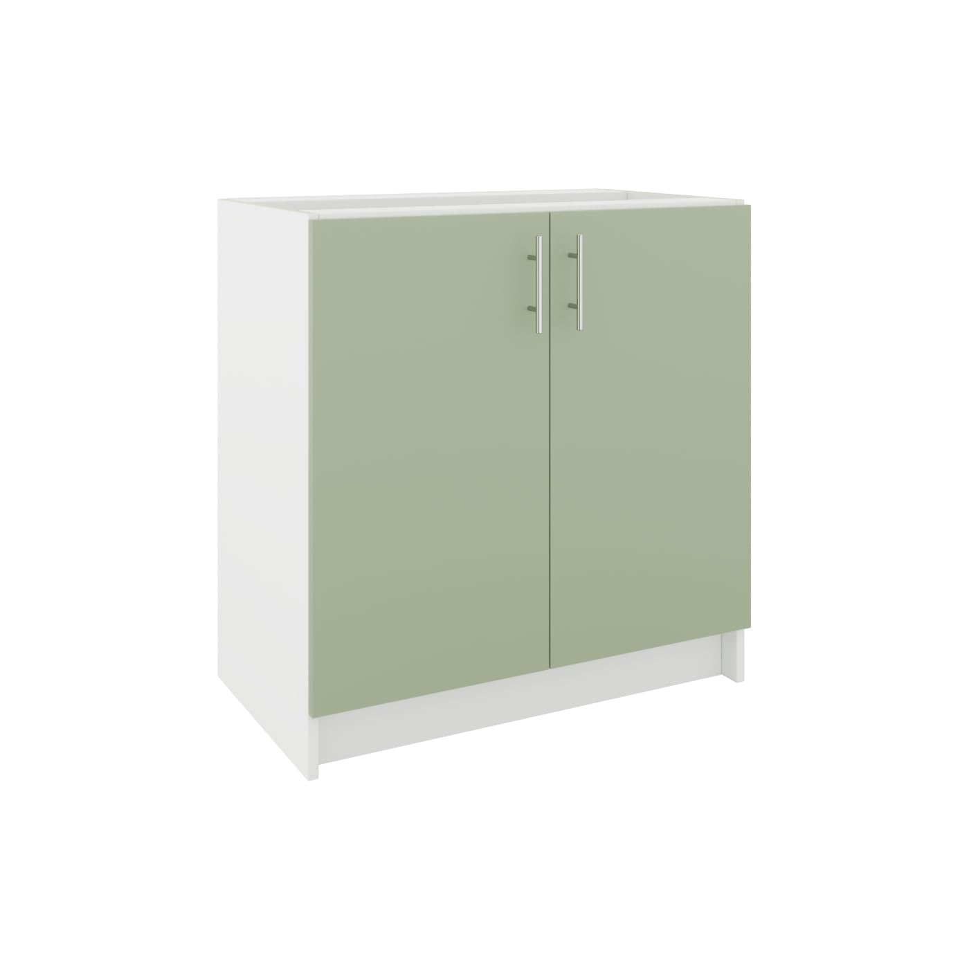 JD Greta Fixed Height 800mm Kitchen Base Cabinet Floor Unit (Without Worktop) โ Sage Green Matt