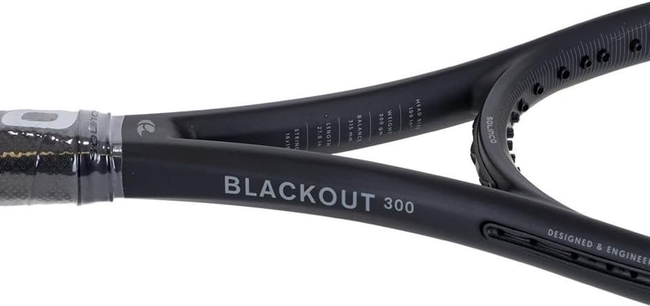 Miniatura 6 de Solinco Blackout 300 - Raqueta de tenis - Encordada a medida con tu elección de cuerda
