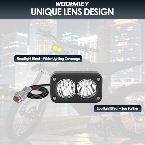 Faros LED 10W para Sur-Ron Light Bee X con interruptor y arnés plug and play blanco 3