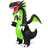 Danxilu Adult Inflatable Dragon Costume with Wings for Halloween