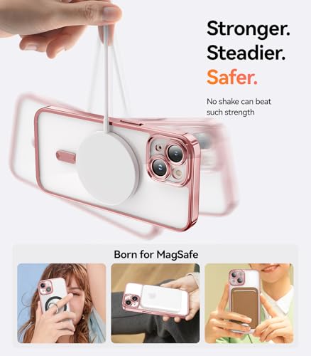 Coque iPhone 15 compatible MagSafe robuste avec protection d'objectif surélevée - 6