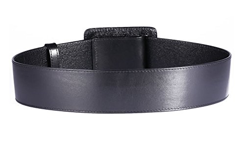 Women High Waist Genuine Cowhide Leather Wide Waist Belt Waistband2