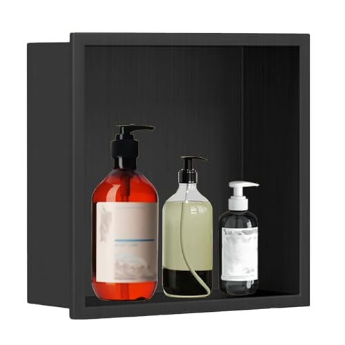 Niche de douche en acier inoxydable sans carrelage pour rangement mural étanche