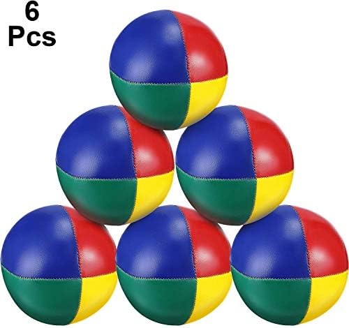 HOT BARGAINS 6 X Juggling Balls Durable Soft Smooth For Beginners Children And Professionals With Easy Grip Size 5cm / 2inches