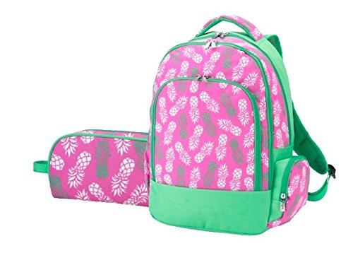 Wholesale Boutique Viv and Lou Pineapple Backpack and Pencil Pouch School Supplies