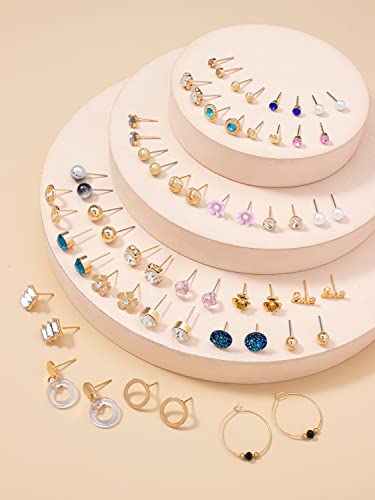 Image of Shining Diva Fashion Stylish Combo Set Crystal Pearl Earrings for Women and Girls