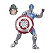 Marvel Hasbro Legends Series 6-inch Collectible Civil Warrior Action Figure Toy for Age 4 and Up with Shield Accessory , White