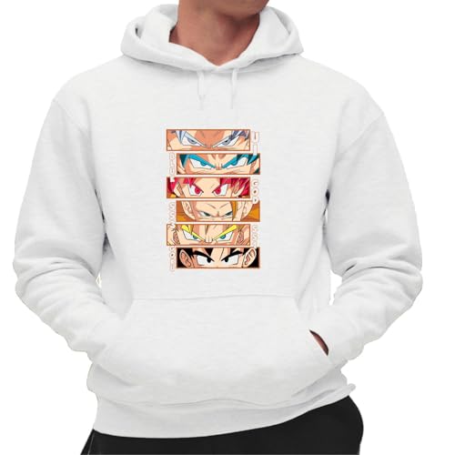 the Fan Tee Sudadera Adulto con Capucha de Hombre Dibujos Animados Dragon Bola Ball Anime Manga 698 XL