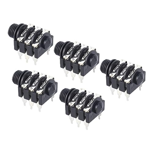 5 �X�e���I�W���b�N�\�P�b�g�A6.35 �~�����[�g�� 6P �}�C�N�R�l�N�^�s�b�N�A�b�v�W���b�N�\�P�b�g�G���L�M�^�[�����p���o�[�X (�t�H���[�h)