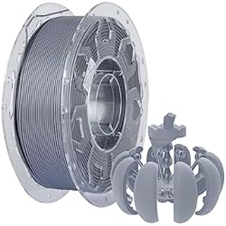 Creality PLA 3D Printer Filament, PLA Filament 1.75mm, 1.0kg (2.2lbs) Spool, Enhanced Toughness No Warp, Dimensional Accuracy ±0.03mm Printing Filament 1.75, for FDM 3D Printers (Grey)
