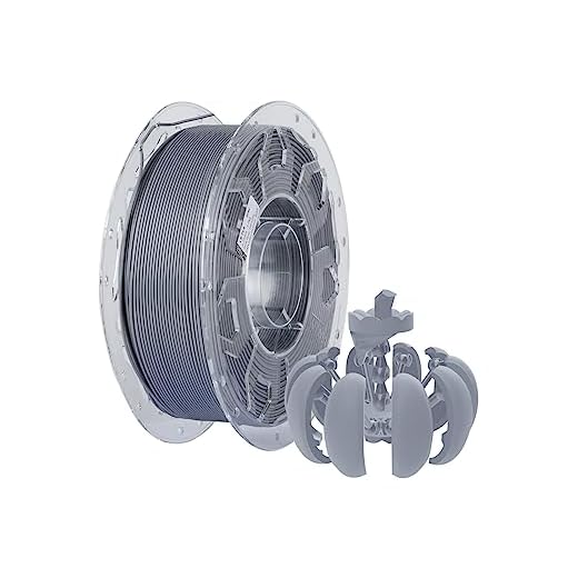 Creality PLA 3D Printer Filament, PLA Filament 1.75mm, 1.0kg (2.2lbs) Spool, Enhanced Toughness No Warp, Dimensional Accuracy ±0.03mm Printing Filament 1.75, for FDM 3D Printers (Grey)