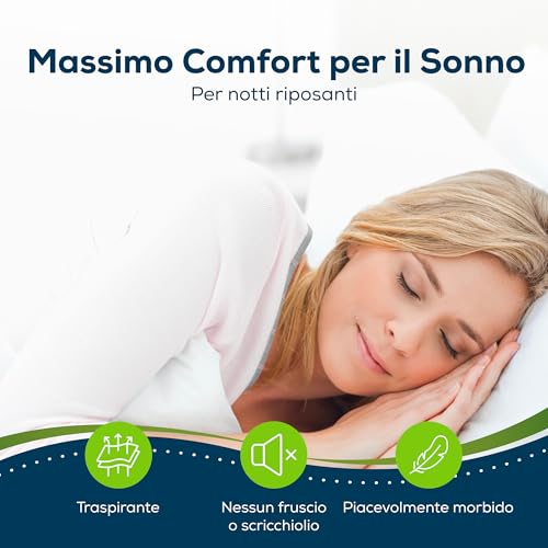 Sensalou Coprimaterasso Impermeabile 80 X 200 Cm, Lenzuolo Con Angoli Frotte Morbido E Silenzioso, Salva Materasso Traspirante Dermatext E Oeko Tex, Lavabile 95 Gradi, Per Letto Singolo E Camping - 3