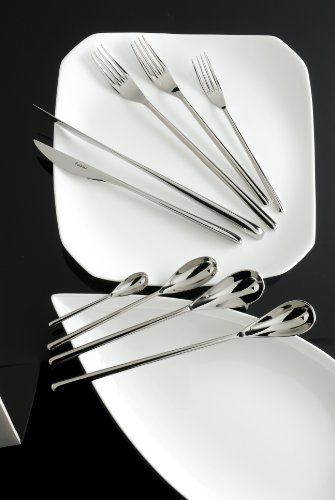 FORTESSA Dragonfly 18/10 Stainless Steel Flatware, 20 Piece Place Setting With Table Knives, Forks and Spoons (Service For 4), Dishwasher Safe, Polished - Thumbnail 4