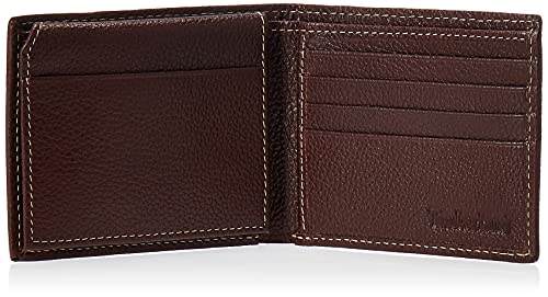 Carteira masculina de couro Timberland, marrom (Sportz), tamanho único