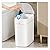MOPALL Rechargeable Bathroom Trash Can,Motion Sensor Trash Can Automatic Touchless,White 3.5 Gallon Smart Garbage Can with Lid,Auto-Adsorption Slim Small Waste Basket for Bedroom,Bathroom,Kitchen