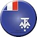 French Southern Antarctic Novelty Metal Circular Sign C-272