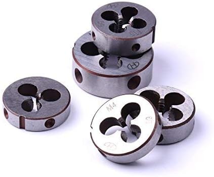 ATOPLEE Alloy Steel Metric Die Wrench Set Right Hand Thread Hand Machine M3 M4 M5 M6 M8 [5 Sizes]