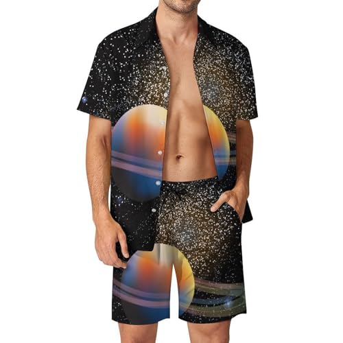 Chemise hawaïenne homme ensemble short et pantalon de plage été taille S léger