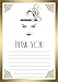 Price comparison product image 10 x Thank You Cards Great Gatsby Vintage Art Deco