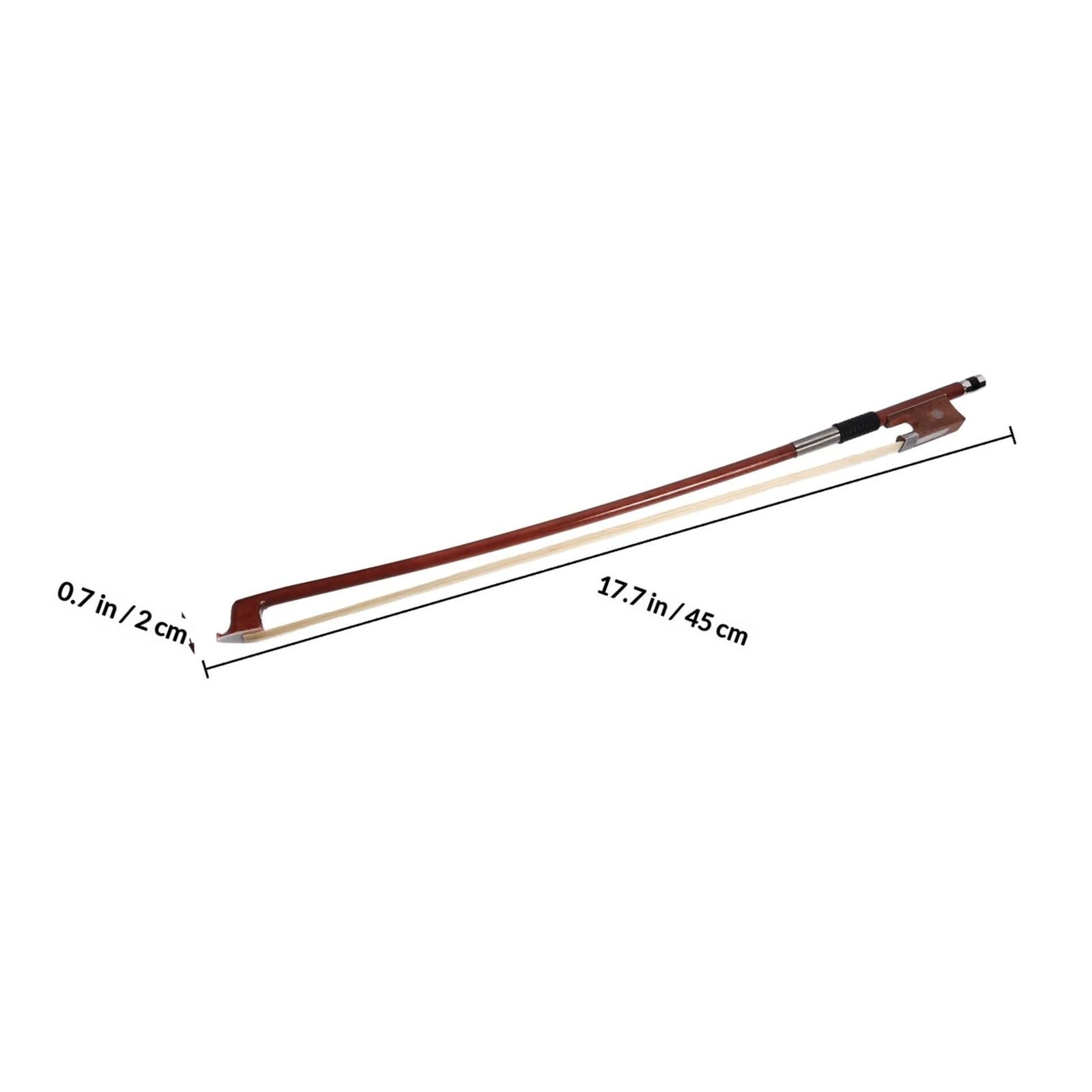 Arco for violino acustico di dimensioni 1/10, capelli di ricambio colorati a coda di cavallo for archi di strumenti musicali violini