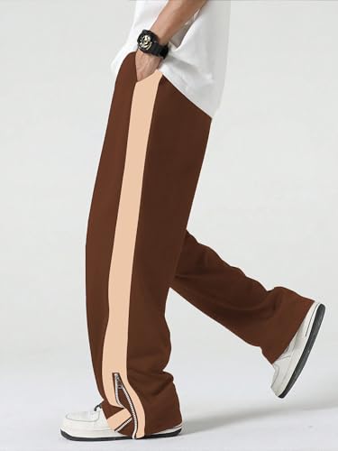 Image of Jump Cuts||Loose Fit Track Pants for Men||Lycra Blend Baggy Pants||Mens Stylish Baggy Track Pant