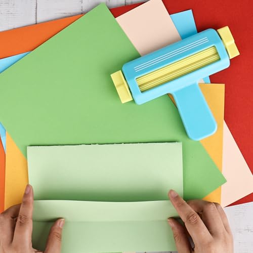 Trendecor Papier Crimper, Crimper Papier 17.5 cm Papier Quilling Werkzeug zur Herstellung Bastelwerkzeuge Bastelpapiercrimper Wellpappenmaschine für DIY-Kunst von Wellenformen