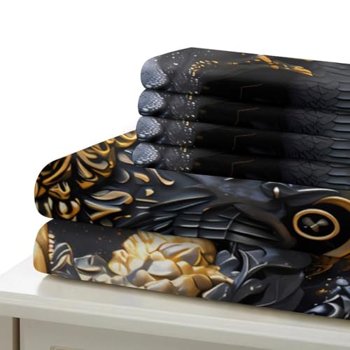 Housse de couette 3D effet fantasy pour lit simple de fille